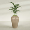 Bara Jar Large Round Fiberglass Planter - 24 in x 24 in x 37 in - Metallic Gold - Metallic Gold,24 in x 24 in x 37 in