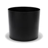 Hand-Foiled Floor Cylinder - 12in diam. x 12in - Lacquer Black - Lacquer Black,12 in x 12 in x 12 in