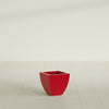 Lima Small Tapered Square Fiberglass Planter - 12 in x 12 in x 12 in - Gloss Red - Gloss Red,12 in x 12 in x 12 in