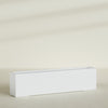 Miami Extra Large Narrow Rectangle Fiberglass Planter - 72 in x 12 in x 18 in - Gloss White - Gloss White,72 in x 12 in x 18 in