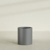 Rio Grande Medium Round Fiberglass Planter - 18 in x 18 in x 20 in - Metallic Gunmetal - Metallic Gunmetal,18 in x 18 in x 20 in