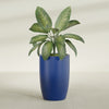Lisbon Large Round Fiberglass Planter - 24 in x 24 in x 36 in - Matte Cobalt Blue - Matte Cobalt Blue,24 in x 24 in x 36 in
