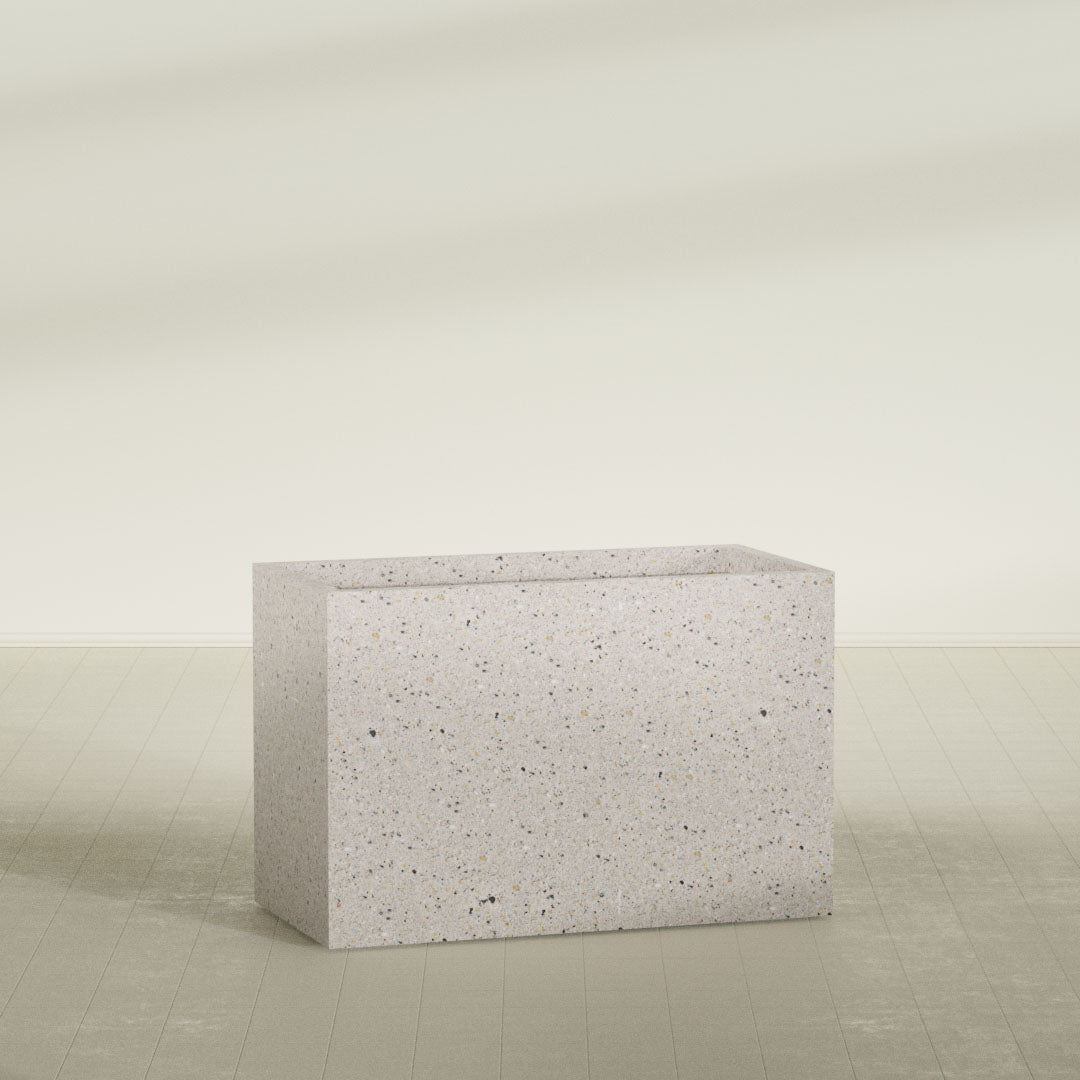 ProTone Fiberglass Premium Finish Extra Large Rectangle Planter - 48 in x 24 in x 32 in - StoneLight - Greystone - StoneLight - Greystone,48 in x 24 in x 32 in