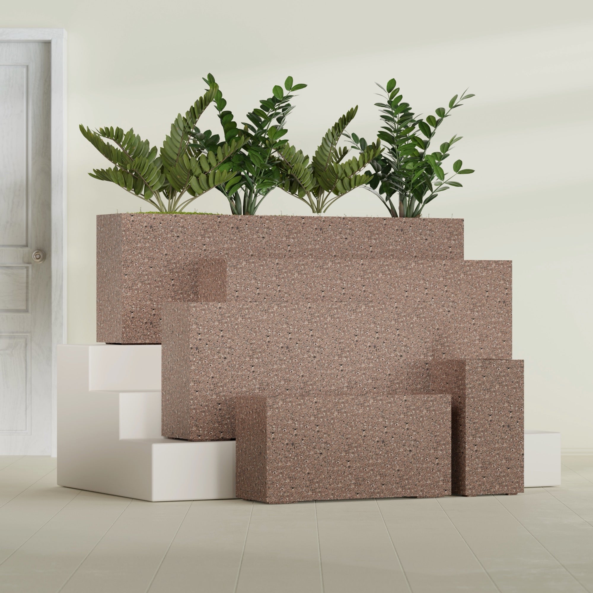 12"-Wide Rectangle - 48in x 12in x 24in - StoneLight - Sunstone - StoneLight - Sunstone,48 in x 12 in x 24 in