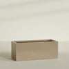 Granada Extra Large Long Rectangle Fiberglass Planter - 60 in x 24 in x 24 in - Metallic Gold - Metallic Gold,60 in x 24 in x 24 in
