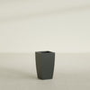 Toulan Medium Tall Tapered Square Fiberglass Planter - 12 in x 12 in x 22 in - Matte Charcoal - Matte Charcoal,12 in x 12 in x 22 in