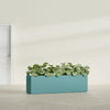 Hudson Extra Large Long Rectangle Fiberglass Planter - 100 in x 18 in x 28 in - Satin Sea Foam - Satin Sea Foam,100 in x 18 in x 28 in