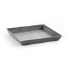 Small Square Saucer - 11 in x 11 in x 1.25 in - Grey - Grey,11 in x 11 in x 1.25 in