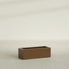 Cuba Large Long Rectangle Fiberglass Planter - 36 in x 14 in x 12 in - Metallic Bronze - Metallic Bronze,36 in x 14 in x 12 in