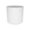 Cylinder Small Round Plastic Planter - 12 in x 12 in x 12 in - Matte White - Matte White,12 in x 12 in x 12 in