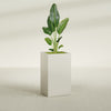Darwin Large Tall Rectangle Fiberglass Planter - 24 in x 24 in x 42 in - Satin Beige - Satin Beige,24 in x 24 in x 42 in