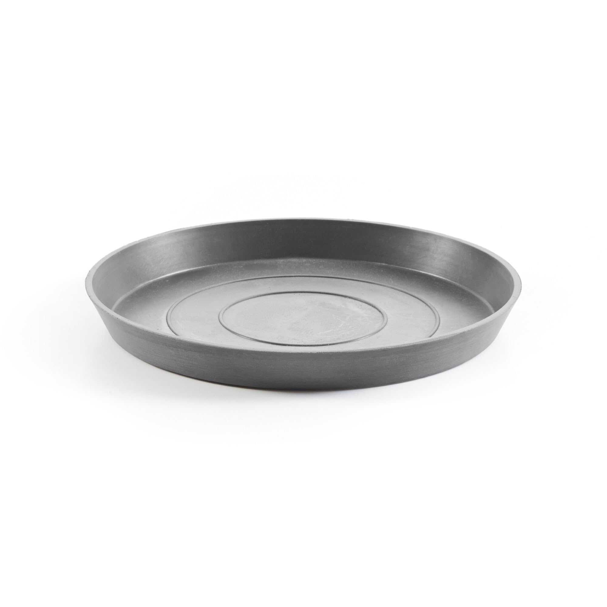 Small Round Saucer - 8.3 in x 8.3 in x 1 in - Grey - Grey,8.25 in x 8.25 in x 1 in