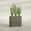 Delray Large Tall Rectangle Fiberglass Planter - 36 in x 12 in x 32 in - Matte Bronze - Matte Bronze,36 in x 12 in x 32 in