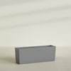 Panama Extra Large Long Rectangle Fiberglass Planter - 48 in x 12 in x 18 in - Metallic Gunmetal - Metallic Gunmetal,48 in x 12 in x 18 in
