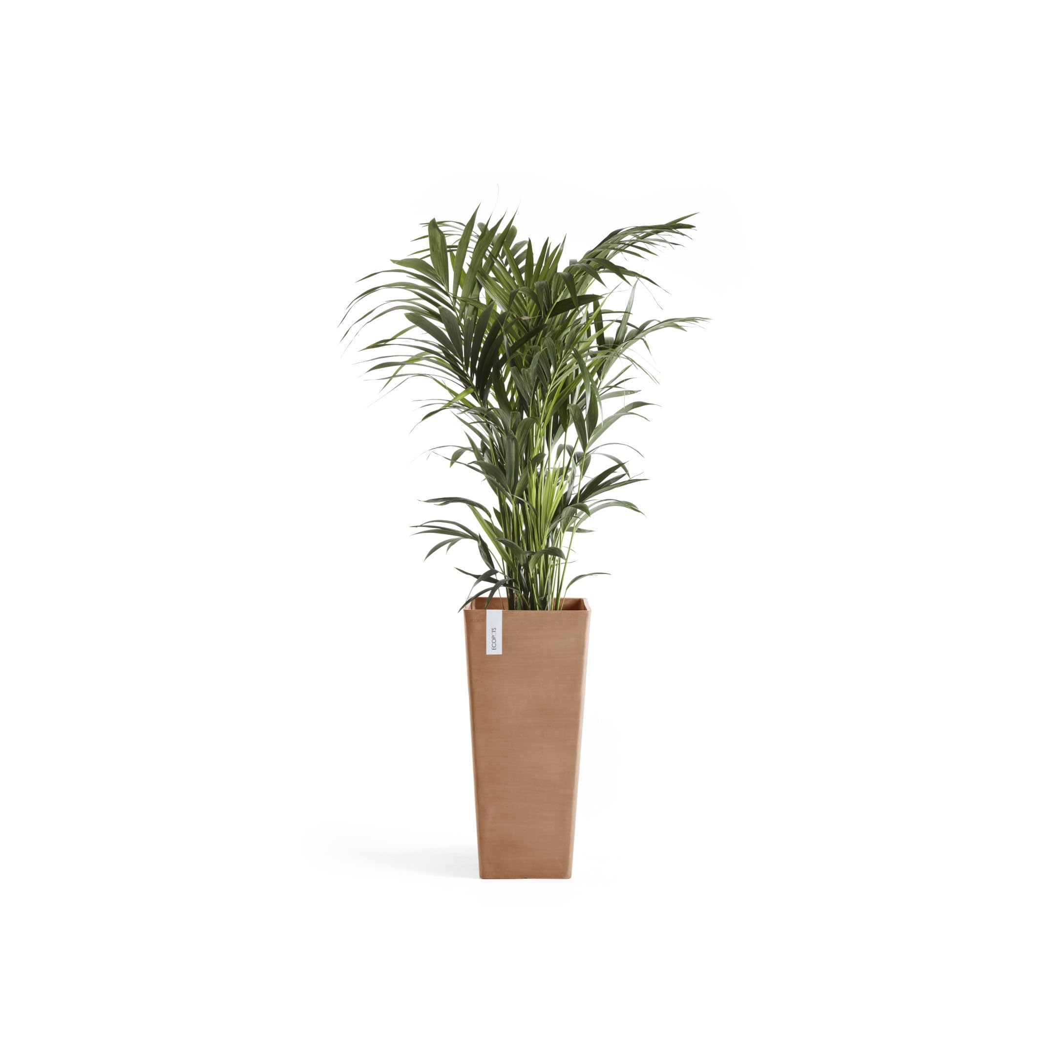 Rotterdam High Medium Square Planter - 12.6 in x 12.6 in x 27.5 in - Terracotta - Terracotta,12.5 in x 12.5 in x 27.5 in,Planter Only