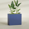 Darwin Extra Large Rectangle Fiberglass Planter - 48 in x 24 in x 42 in - Matte Cobalt Blue - Matte Cobalt Blue,48 in x 24 in x 42 in