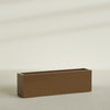 Miami Extra Large Narrow Rectangle Fiberglass Planter - 60 in x 12 in x 18 in - Metallic Bronze - Metallic Bronze,60 in x 12 in x 18 in