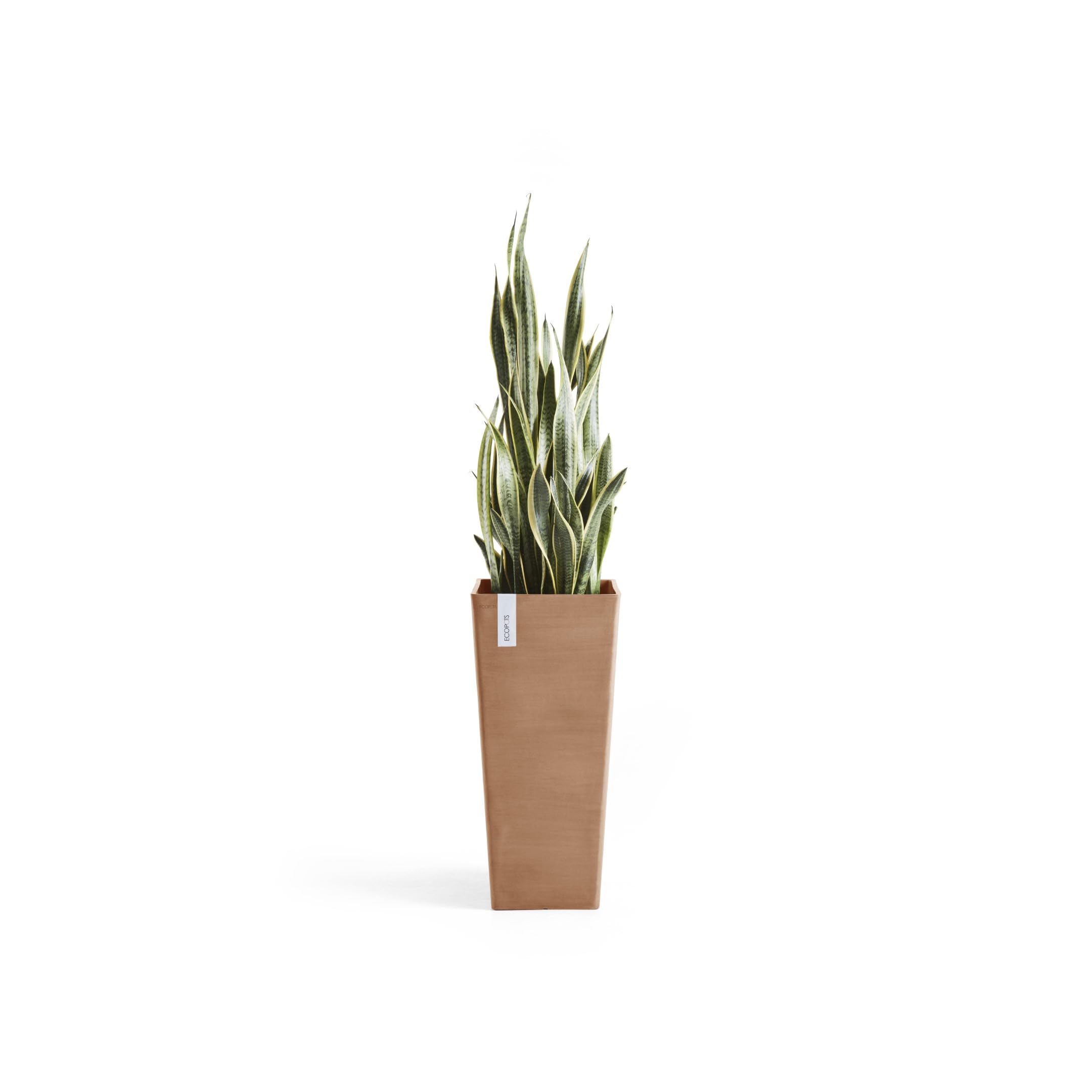 Rotterdam High Medium Square Planter - 12.6 in x 12.6 in x 27.5 in - Terracotta - Terracotta,12.5 in x 12.5 in x 27.5 in,Planter Only