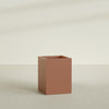 Brisbane Large Rectangle Fiberglass Planter - 24 in x 24 in x 32 in - Matte Terracotta - Matte Terracotta,24 in x 24 in x 32 in