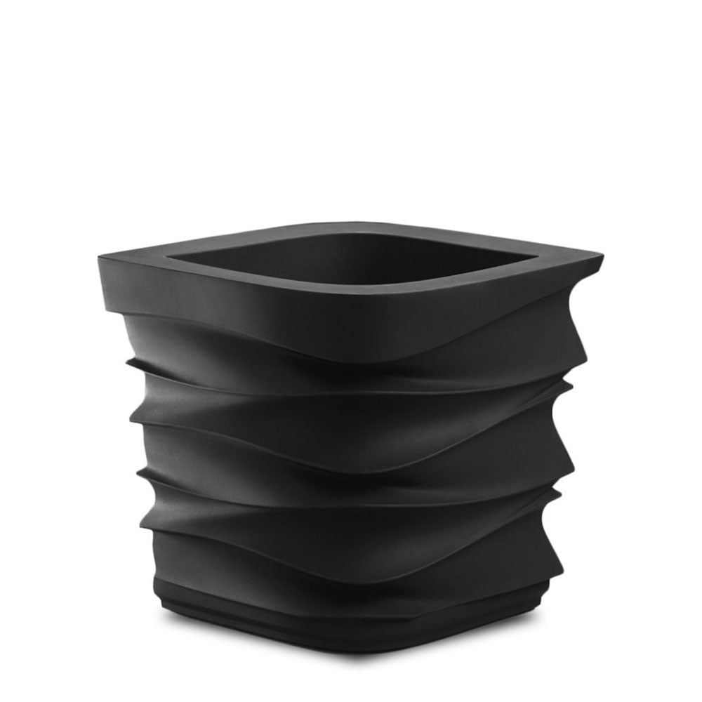Eye Ain't Medium Abstract Plastic Planter - 26 in x 26 in x 18.75 in - Caviar Black - Caviar Black,26 in x 26 in x 18.75 in