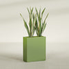 Perth Large Tall Rectangle Fiberglass Planter - 36 in x 16 in x 42 in - Satin Green - Satin Green,36 in x 16 in x 42 in