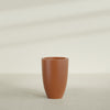 Brannan Large Round Fiberglass Planter - 24 in x 24 in x 35 in - Matte Terracotta - Matte Terracotta,24 in x 24 in x 35 in