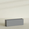 Tolga Extra Large Long Rectangle Fiberglass Planter - 72 in x 16 in x 24 in - Metallic Gunmetal - Metallic Gunmetal,72 in x 16 in x 24 in