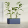 Badalona Large Tall Rectangle Fiberglass Planter - 39 in x 17 in x 17 in - Matte Cobalt Blue - Matte Cobalt Blue,39 in x 17 in x 17 in