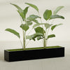 Cuba Extra Large Long Rectangle Fiberglass Planter - 72 in x 14 in x 12 in - Gloss Black - Gloss Black,72 in x 14 in x 12 in