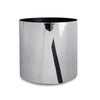 Small Round Metallic Plastic Planter - 12 in x 12 in x 12 in - Reflective Chrome - Reflective Chrome,12 in x 12 in x 12 in - Reflective Chrome,12 in x 12 in x 12 in