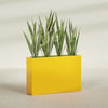 Delray Extra Large Long Rectangle Fiberglass Planter - 48 in x 12 in x 32 in - Gloss Saffron - Gloss Saffron,48 in x 12 in x 32 in