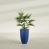 Brannan Medium Round Fiberglass Planter - 18 in x 18 in x 29 in - Matte Cobalt Blue - Matte Cobalt Blue,18 in x 18 in x 29 in