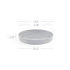 Small Round Saucer - 14.5 in x 14.5 in x 1.5 in - Dark Grey - Dark Grey,14.5 in x 14.5 in x 1.5 in