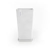 Rotterdam Mid High Medium Square Planter - 12.25 in x 12.25 in x 22 in - Planter + Saucer - Pure White - Pure White,12.25 in x 12.25 in x 22 in,Planter + Saucer