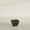 Lima Small Tapered Square Fiberglass Planter - 12 in x 12 in x 12 in - Matte Brown - Matte Brown,12 in x 12 in x 12 in