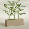 Tolga Extra Large Long Rectangle Fiberglass Planter - 72 in x 16 in x 24 in - Metallic Gold - Metallic Gold,72 in x 16 in x 24 in