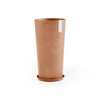 Amsterdam High Large Round Planter - 16 in x 16.25 in x 30 in - Planter + Saucer - Terracotta - Terracotta,16 in x 16.25 in x 30 in,Planter + Saucer