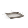 Small Square Saucer - 11 in x 11 in x 1.25 in - Taupe - Taupe,11 in x 11 in x 1.25 in