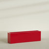 Miami Extra Large Narrow Rectangle Fiberglass Planter - 60 in x 12 in x 18 in - Gloss Red - Gloss Red,60 in x 12 in x 18 in