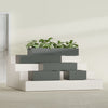 Antwerp Extra Large Long Rectangle Fiberglass Planter - 72 in x 24 in x 12 in - Matte Charcoal - Matte Charcoal,72 in x 24 in x 12 in
