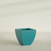 Lima Medium Tapered Square Fiberglass Planter - 24 in x 24 in x 24 in - Satin Sea Foam - Satin Sea Foam,24 in x 24 in x 24 in