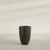 Brannan Large Round Fiberglass Planter - 24 in x 24 in x 35 in - Matte Brown - Matte Brown,24 in x 24 in x 35 in