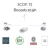 Hanging Brussels Small Bowl Planter - 10.5 in x 10.5 in x 5 in - Pure White - Pure White,10.5 in x 10.5 in x 5 in