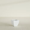 Lima Small Tapered Square Fiberglass Planter - 12 in x 12 in x 12 in - Matte White - Matte White,12 in x 12 in x 12 in