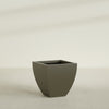 Lima Medium Tapered Square Fiberglass Planter - 24 in x 24 in x 24 in - Matte Bronze - Matte Bronze,24 in x 24 in x 24 in
