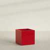 Montroy Large Cube Square Fiberglass Planter - 36 in x 36 in x 36 in - Gloss Red - Gloss Red,36 in x 36 in x 36 in