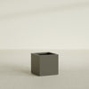 Montroy Medium Cube Square Fiberglass Planter - 24 in x 24 in x 24 in - Matte Bronze - Matte Bronze,24 in x 24 in x 24 in