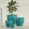 Wannsee Extra Large Round Fiberglass Planter - 50 in x 50 in x 44 in - Satin Sea Foam - Satin Sea Foam,50 in x 50 in x 44 in