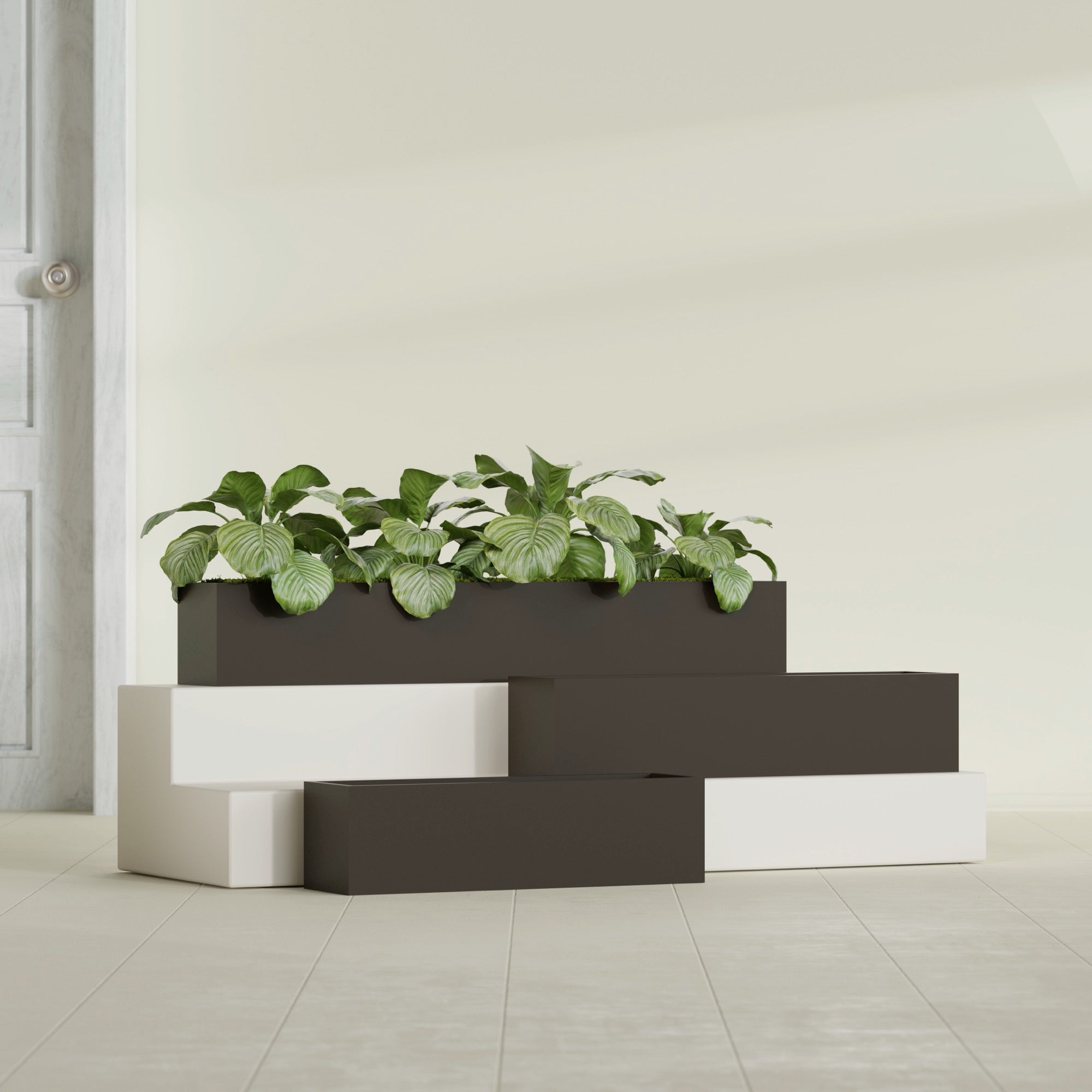 Monaco Rectangle - 44in x 7in x 7 - Matte Brown - Matte Brown,44 in x 7 in x 7 in