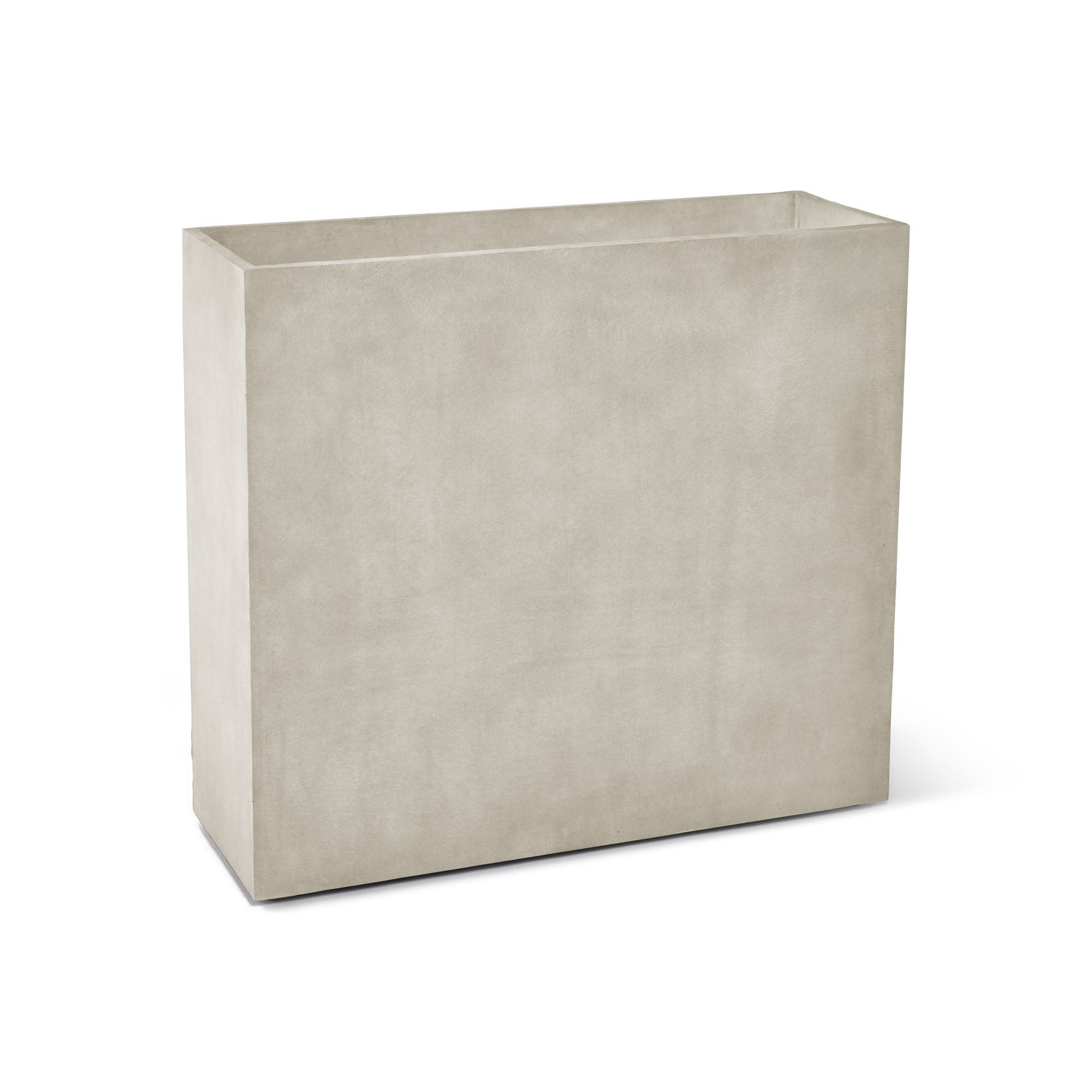 Reglo Rectangular Planter – Sand Stone Finish – Fiberglass Indoor/Outdoor and Weather-Resistant Large Planter (35.5" L x 11.75" W x 31.5" H Exterior, 35" L x 11.5" W Interior) - Sand Stone,35.4 in x 11.8 in x 31.5 in